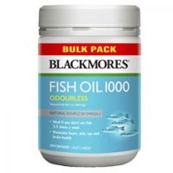 Blackmores Odourless Fish Oil 1000mg Bulk Pack 500 Capsules