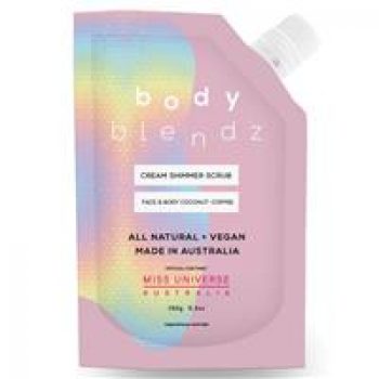 Body Blendz Miss Universe Australia Coconut & Coffee Shimmer Scrub 150g