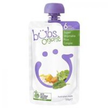 Bubs Organic Super Vegetable Rice Congee 6 Months+ 120g