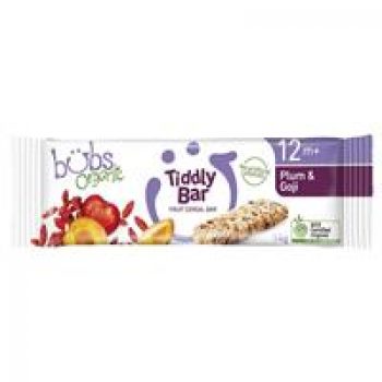 Bubs Organic Tiddly Bar Plum & Goji 12 Months+ 14g