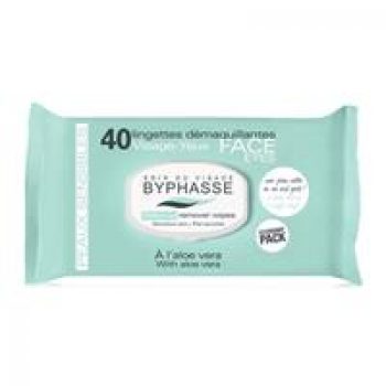 Byphasse Make Up Remover Wipes Aloe Vera Sensitive Skin 40