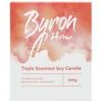 Byron Home Triple Scented Soy Candle Rose Blackcurrant & Cedarwood