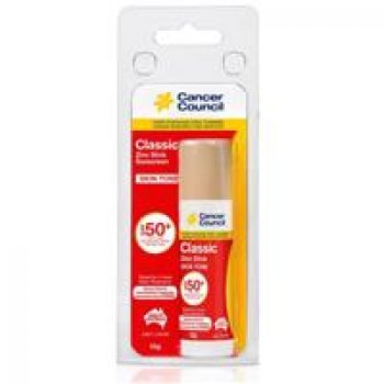 Cancer Council SPF 50+ Classic Skin Tone Zinc Stick 12g