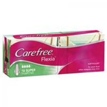 Carefree Flexia Tampons Super 16 Pack