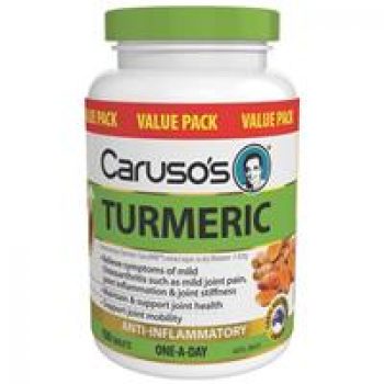 Carusos Natural Health One a Day Turmeric 150 Tablets