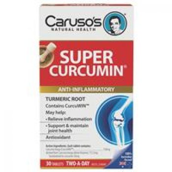 Carusos Natural Health Super Curcumin Arthritis Relief 30