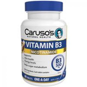 Carusos Natural Health Vitamin B3 500mg 60 tablets