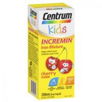 Centrum Kids Incremin Iron Mixture Cherry Flavour 200ml
