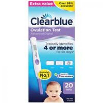 Clearblue Digital Ovulation Test Dual Hormone Indicator 20 Pack - Black ...