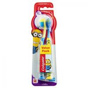 Colgate Minions Kids Toothbrush 6+ Years Extra Soft 2 Pack
