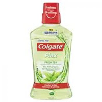 Colgate Plax Alcohol Free Antibacterial Mouthwash Fresh Tea 500mL