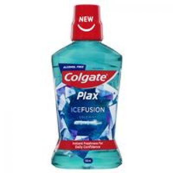 Colgate Plax Ice Fusion alcohol free Antibacterial Mouthwash Cold Mint 500mL