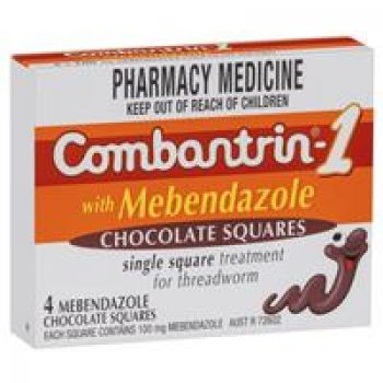 Combantrin -1 with Mebendazole Chocolate Squares 4