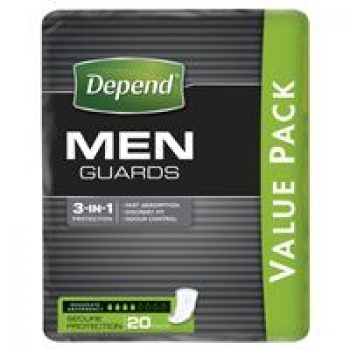 Depend for Men Guards 20 Bulk Pack