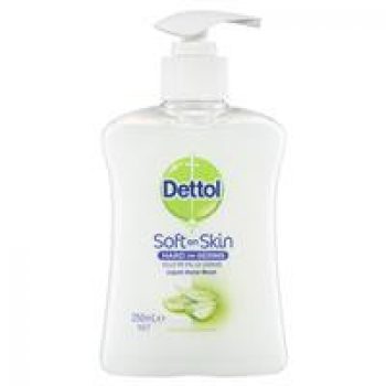 Dettol Hand Wash Pump Aloe Vera 250mL Vitamin E Antibacterial Liquid