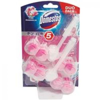 Domestos Toilet Block Pink Magnolia 55g Duo Pack