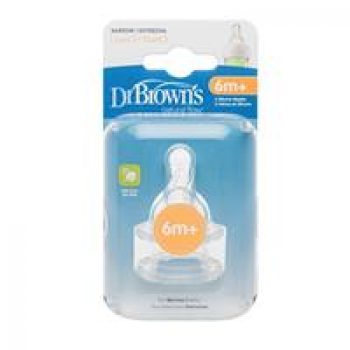 Dr Browns Narrow Neck Teats Level 3 2 Pack Online Only