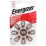 Energizer EZ312 Turn & Lock Hearing Aid Batteries 8 Pack