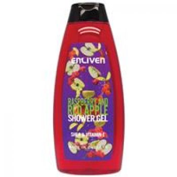 Enliven Shower Gel Coconut and Raspberry and Apple 400ml