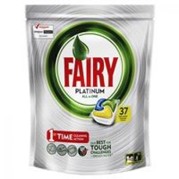 Fairy AutoDish Tablets Platinum Lemon 37 Pack