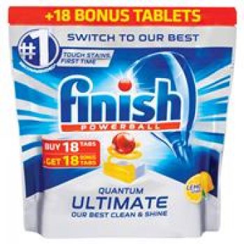 Finish Ultimate Lemon 18+18 Tablets