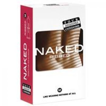 Four Seasons Condoms Naked Ribbed 12 Pack Online Only