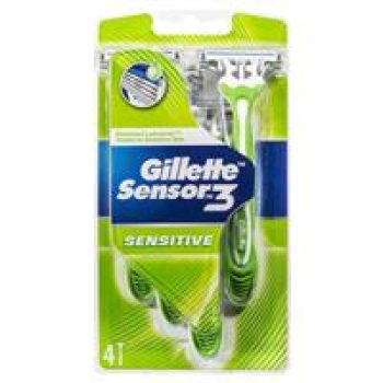 Gillette Sensor3 Disposables Sensitive 4 Pack