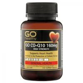 GO Healthy CoQ10 160mg 100 Softgel Capsules