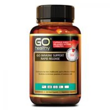 GO Healthy Immune Support Rapid Release 60 Vege Capsules Exclusive Size