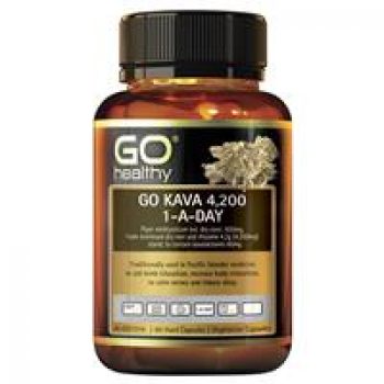 Go Healthy Kava 4200 1-a-day 60 Vege Capsules Exclusive Size