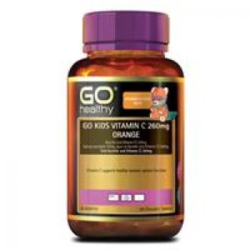 GO Healthy Kids Vitamin C 260mg Orange 60 Chewable Tablets