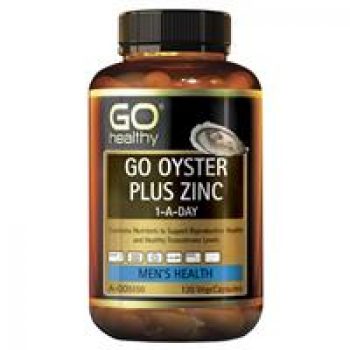 GO Healthy Oyster Plus Zinc 1-A-Day 120 Vege Capsules