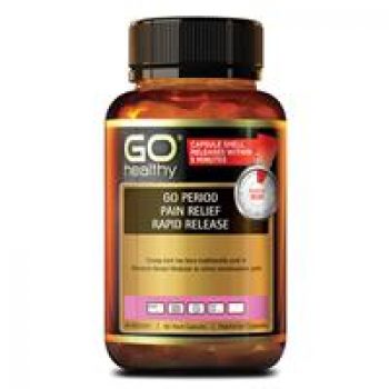 Go Healthy Period Pain Relief Rapid Release 60 Vege Capsules Exclusive Size