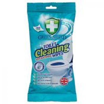 Green Shield Toilet Cleaning Wipes 40
