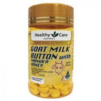 Healthy Care Goat Milk Buttons with Manuka Honey 150 Chewable Buttons
