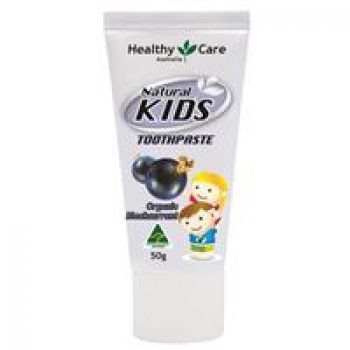 Healthy Care Natural Kids Toothpaste Organic Blackcurrant Flavour 50g