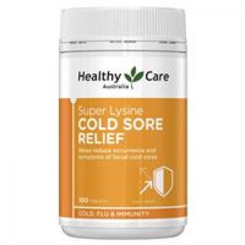 Healthy Care Super Lysine Cold Sore Relief 1000mg 100 Tablets