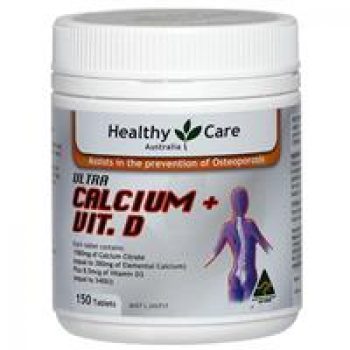 Healthy Care Ultra Calcium Plus Vitamin D 150 Tablets