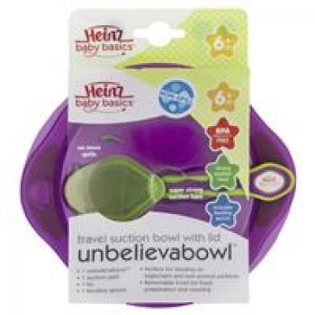 Heinz Baby Unbelievabowl Suction Bowl with Lid and Spoon