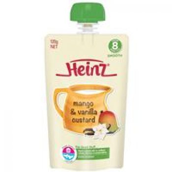 Heinz Mango Vanilla Custard Pouch 120g 8m+