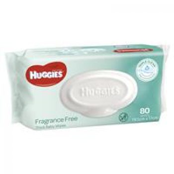 Huggies Baby Wipes Unscented 80 Refill