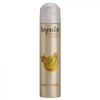 Impulse Women Body Spray Aerosol Deodorant Merely Musk 75ml