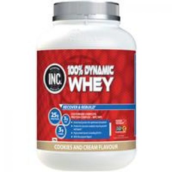 INC 100 Dynamic Whey Cookies and Cream Flavour 2kg