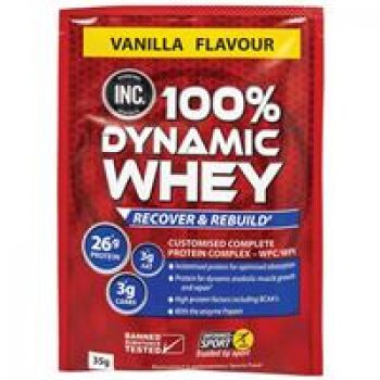 INC 100% Dynamic Whey Vanilla 35g Single Serve Sachet