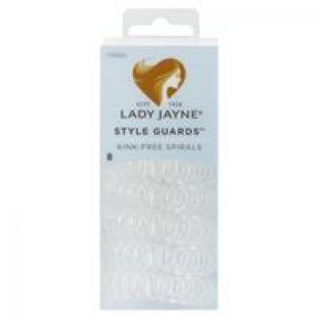 Lady Jayne 17022CL Spiral Hair Elastic Clear 8 Pack