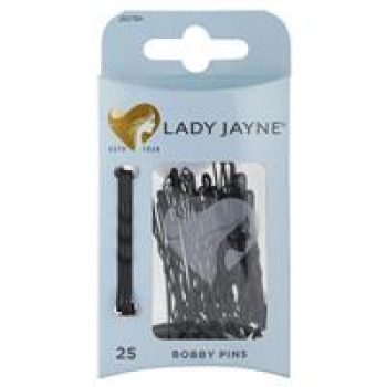 Lady Jayne Bobby Pins, Black, 4.5 Cm, Pk25
