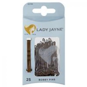 Lady Jayne Bobby Pins, Brown, 4.5 Cm, Pk25