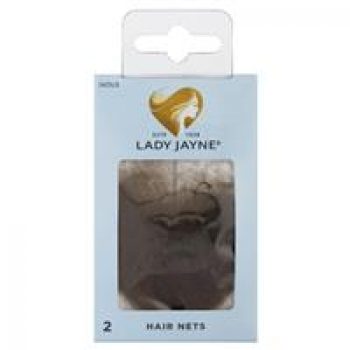 Lady Jayne Hair Net, Light Brown, Pk2