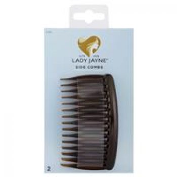 Lady Jayne Side Comb, Large, Shell, Pk2