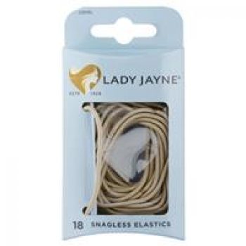 Lady Jayne Snagless Elastics, Blonde, Pk18